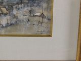 a picture of a painting on the wall of a house