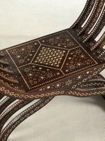 Paire de fauteuils dit Savonarole de forme curule en marquet… (photo 5)