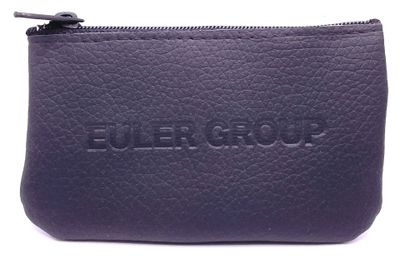 a close up of a purple purse with a zipper on it
