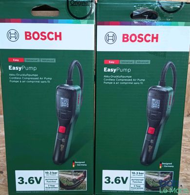 two boxes of bosch easy jump vacuums on a table