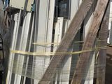 several pieces of wood are stacked on top of a pallet