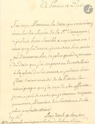 une vieille lettre manuscrite écrite à l'encre noire sur un morceau de papier