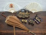 many items that are sitting on a wooden table