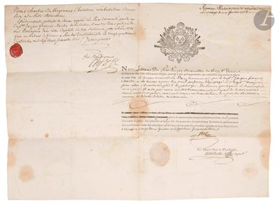 MARINE. Passeport maritime, Alexandrie (Égypte) 22 juillet 1…