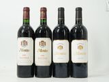 trois bouteilles de vin rouge sont alignées sur une table