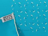 a close up of a piece of fabric with a label on it