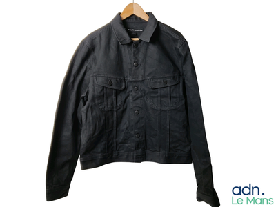 RALPH LAUREN « Black Label » - Veste homme en jean noir, T.