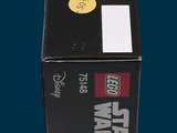 a black box with a star wars sticker on it