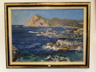 Albert MALET (1905-1986) Côte Huile sur toile signée en bas …