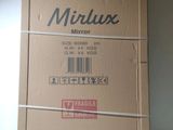 a box with a label on it sitting on a shelf