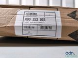 a brown paper bag with a barcode on it sitting on a table