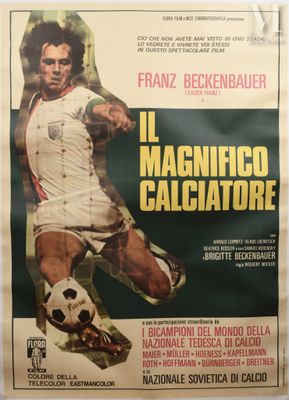 Franz BECKENBAUER. Affiche originale du film "Le Magnifique …