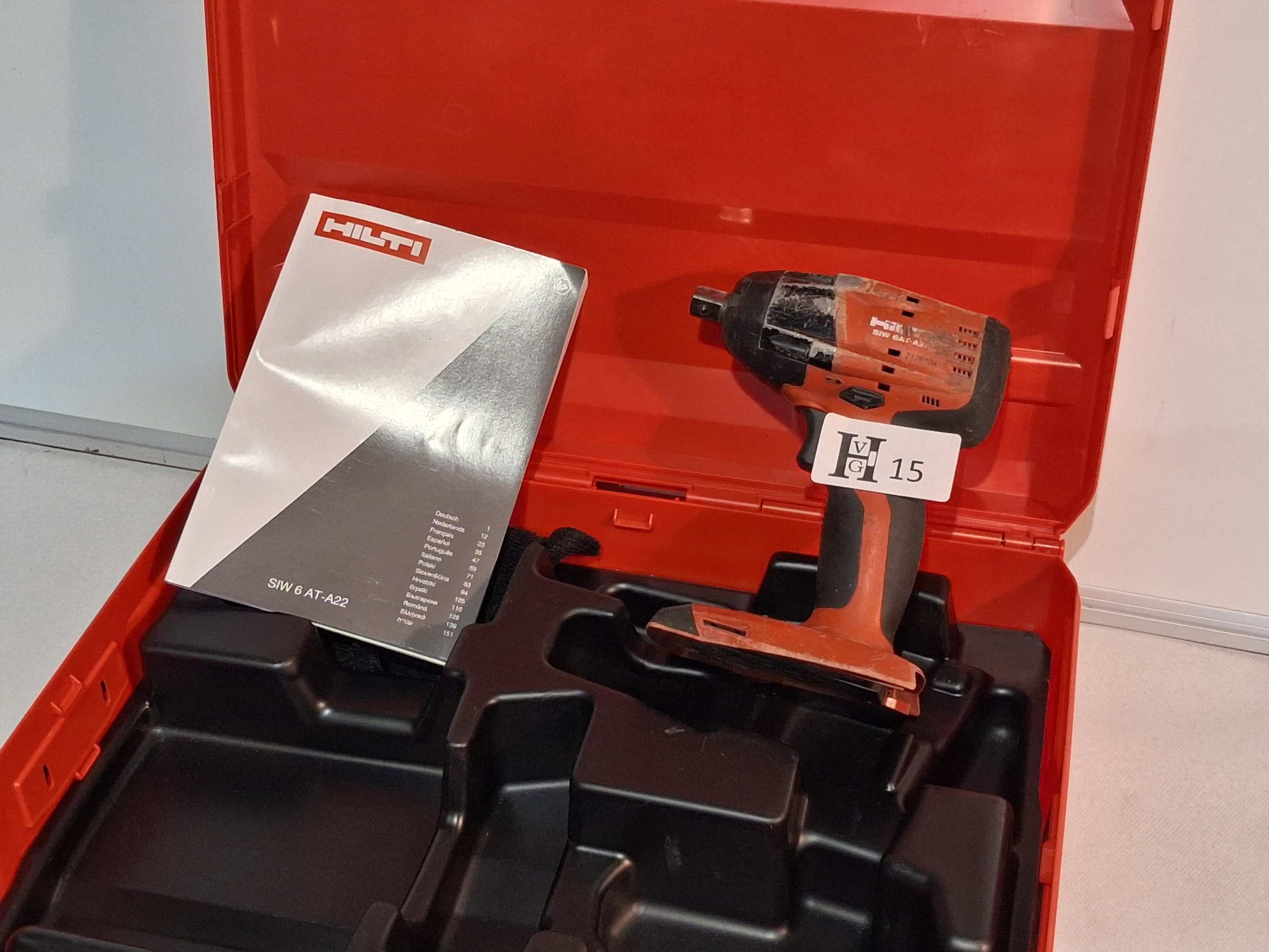 Coffret clé à choc HILTI SIW 6AT-A22 sans chargeur ni batter…