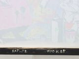 a picture of a painting on the wall of a room