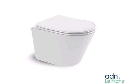a white toilet that is on a white background