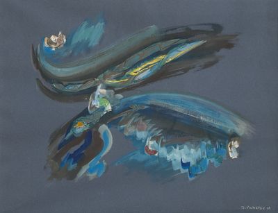 James Pichette (1920-1996) Composition 1961 Technique mixte …