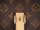 a close up of a belt on a louis vuitton bag