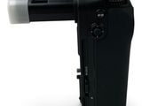 an image of a black camera on a white background