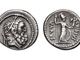 a silver coin with an image of a man on it