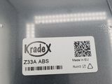 a close up picture of a hard drive with a sticker on it