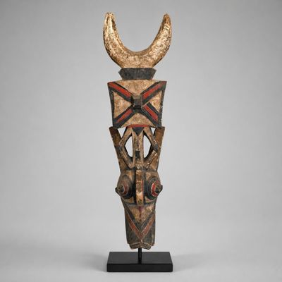 BOBO - BURKINA FASO - Masque anthropomorphe polychrome - mas…