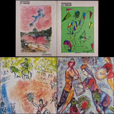 quatre dessins de personnes et d'animaux de couleurs différentes sur fond noir