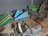 a table with a lot of tools on top of it