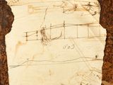a piece of paper with a drawing of a plane on it