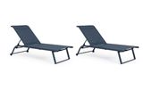 a pair of blue lounge chairs on a white background