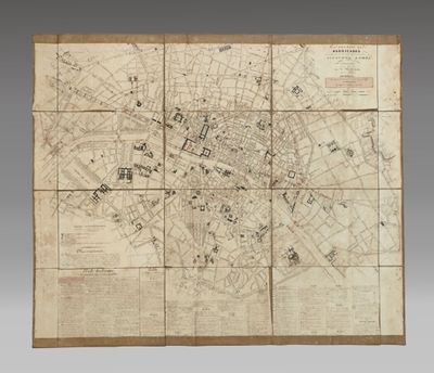 MOTTE (Charles) Plan figuratif des Barricades ainsi que des …