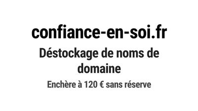 Nom de domaine confiance-en-soi.