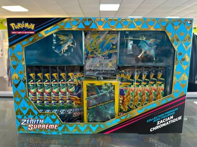 vitrine du jeu de cartes à collectionner Pokémon, Zeotha Supreme et Charon