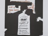 une image représentant une affiche en noir et blanc sur laquelle figure une pile de livres