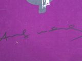 an image of a purple book with a picture of a man in a suit and tie