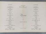 un ancien menu de restaurant sur lequel figurent plusieurs menus