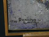 an image of a close up of a painting on a easel