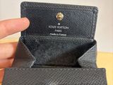 louis vuitton black leather wallet case