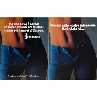 Jésus Jeans Brochure offset [4 pages/couverture intérieure].