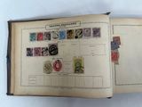 a book with a bunch of stamps on it