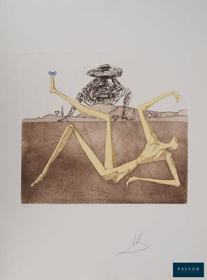 an image of a drawing of a man and a woman laying on the ground