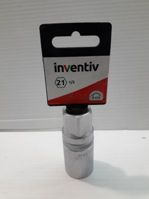 an image of a silver socket with a red and white tag on it