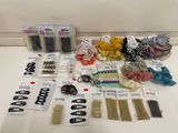 a lot of hair accessories on the table ready to be used