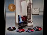 a box of terminatorr 2 dvd ' s in it