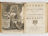 an old book with a picture of a man sitting on top of it