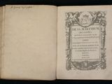 an open book with a picture of a castle on the cover