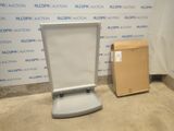 an image of a scale and a box in a room