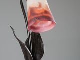 a lamp that is sitting on top of a table