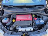 the engine of a car with its hood open and the hood open