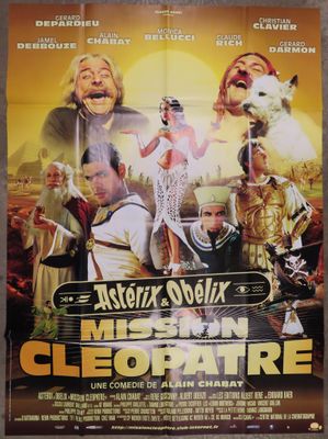 an image of a movie poster for the adventure of cleopatra