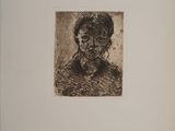 un dessin en noir et blanc d'un visage de femme